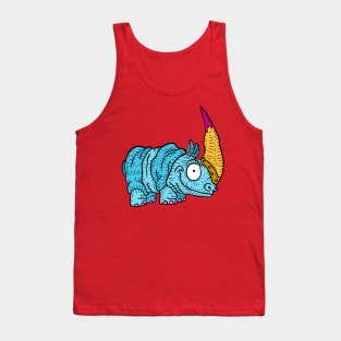 rhino revenge. kawaii african animal. Tank Top